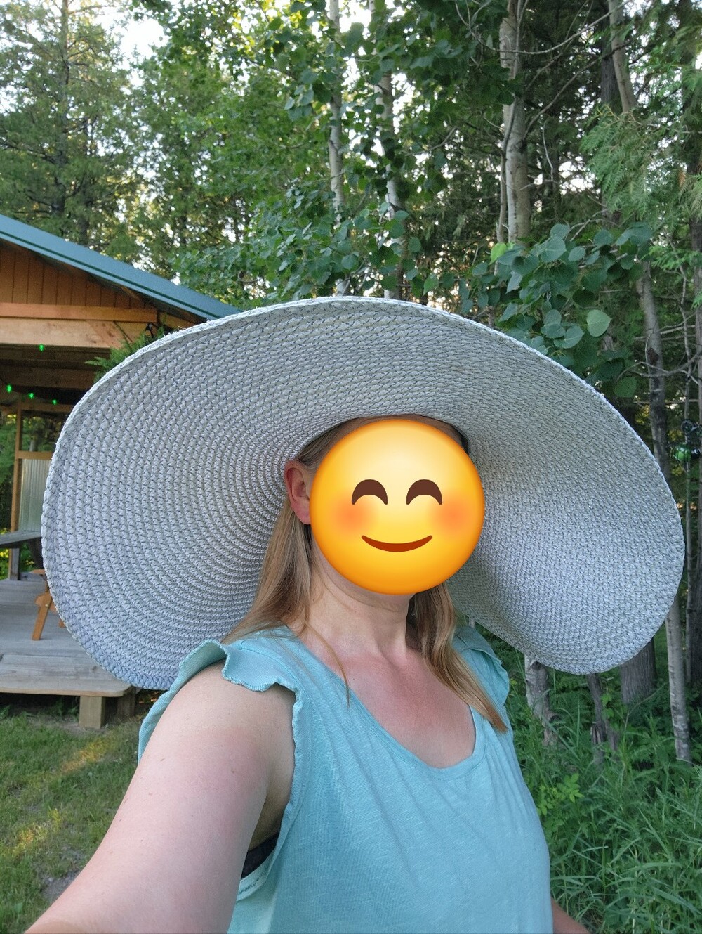 ERIC JAVITS Floppy Straw Sun Hat UPF50 White MINOR FLAW - Picture 8 of 8